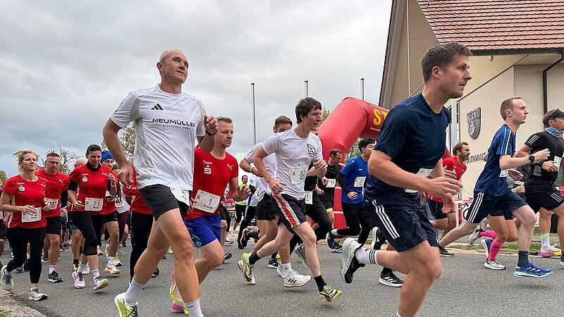 Auf los gehts los. Start zum 13. ERH-Vitallauf in Weisendorf.