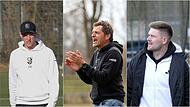 Michael Hutzler (Mitte) ist noch f&uuml;r zwei Spiele Interimstrainer des FC Eintracht Bamberg. Sein Nachfolger wird Patrick Sulewski (rechts), U19-Coach Andr&eacute; Wagner stand nur kurz zur Debatte.