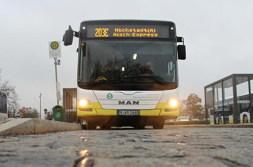 Die Busse aus dem Landkreis ERH werden auch in Zukunft nicht direkt nach Forchheim durch fahren.