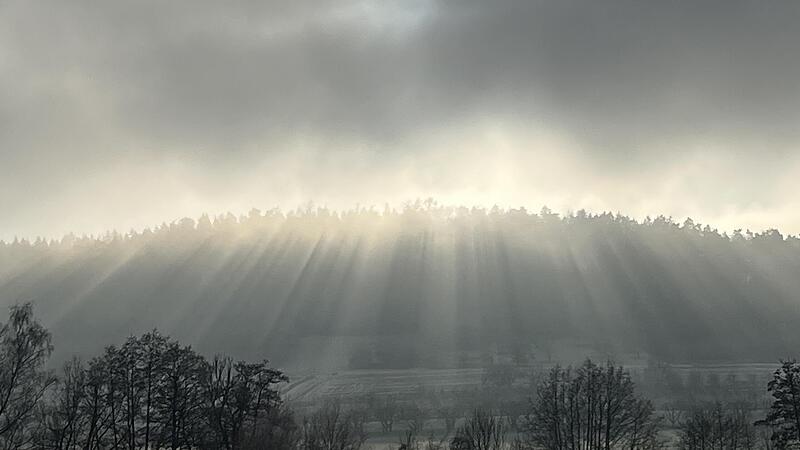 Zwei Wetter-Welten, aufgenommen bei WannbachForchheim & Fr&auml;nkische Schweiz
