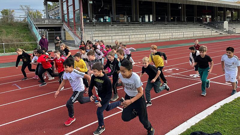 Sponsorenlauf "Kinder laufen f&uuml;r Kinder" im Sickergrund.