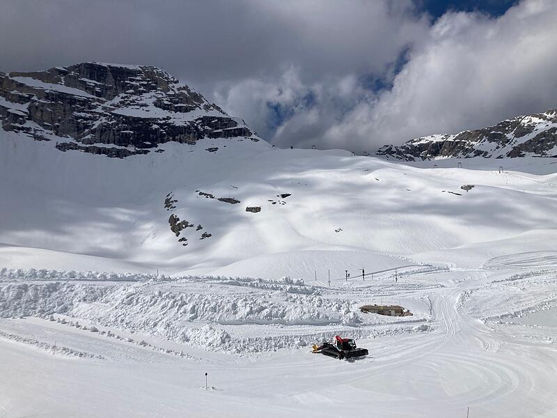 Bayerische Zugspitzbahn im Skigebiet