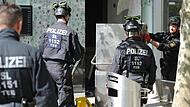 Polizisten sichern im Rahmen der Razzia in Saarlouis Beweismittel. Mit einem Großeinsatz in mehreren Bundesländern ist die Polizei am Mittwoch gegen Mitglieder der italienischen Mafia vorgegangen.