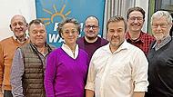 Unser Foto zeigt die Vorstandsmitglieder der freien Wähler (von links): Paul Kruck, Dominik Sitter, Stefanie Schneider, Andreas Gunkel, Alexander Kirchner, Matthias Kleren und Otto Funck.