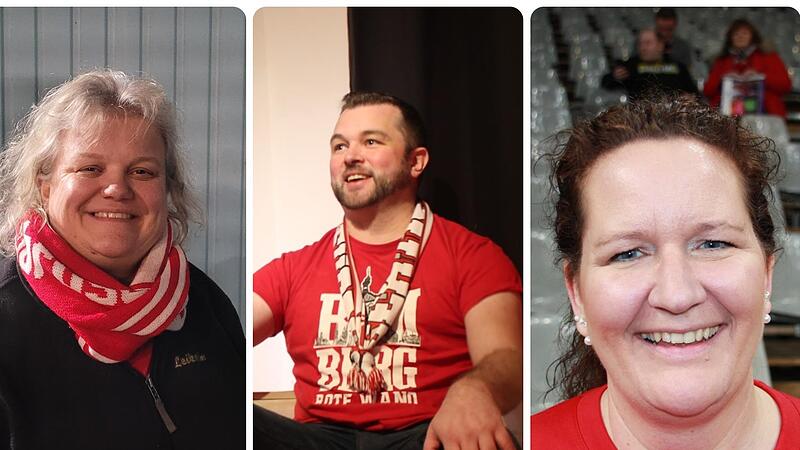 Die Vertreter der drei Fanclubs (von links): Ronni Arendt, Tim Tropp und Tina Berge.