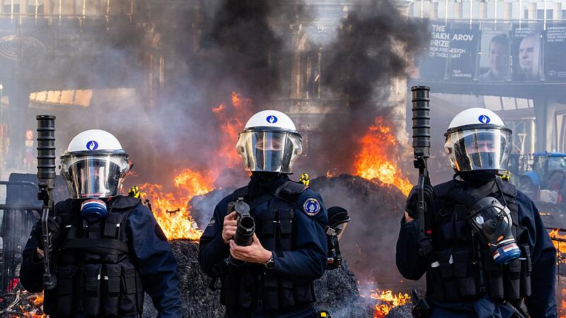 Bauerndemonstration in Brüssel Bauerndemonstration in Brüssel