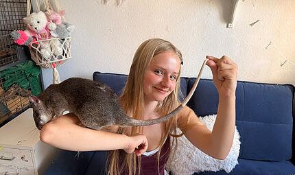 Schon seit sie neun Jahre alt ist, besitzt Amanda Mai ihre Ratte "Bubi". Dank ihrem pelzige Nage-Haustier ging die 17-J&auml;hrige auf Social Media viral.