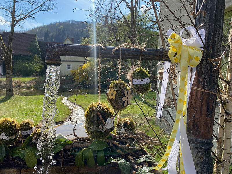 Osterbrunnen GasseldorfOsterbrunnen Fr&auml;nkische Schweiz 2025 Teil 2