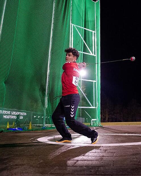 Kai Konopacki vom UAC Kulmbach wurde in Sindelfingen Deutscher Winterwurf-Meister. Kai Konopacki vom UAC Kulmbach wurde in Sindelfingen Deutscher Winterwurf-Meister.
