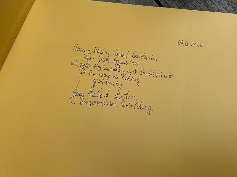Widmung f&uuml;r Hilde Eggers
