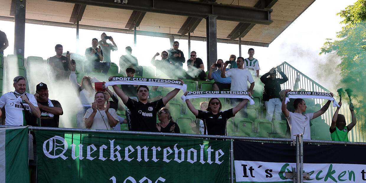 VIDEO: SC Eltersdorf feiert nach Sieg gegen Bamberg