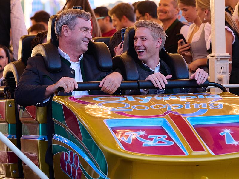 S&ouml;der und Krause fahren &bdquo;Olympia Looping&ldquo;