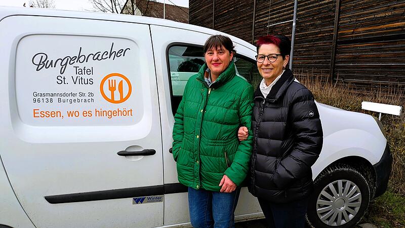 Die stellvertretende Leiterin Heidemarie Kaliski und Debrah Neser, Mitgr&uuml;nderin und Leiterin der Tafel Burgebrach, sind sich einig: &bdquo;Ohne Unterst&uuml;tzung schaffen wir das nicht.&ldquo;&nbsp;