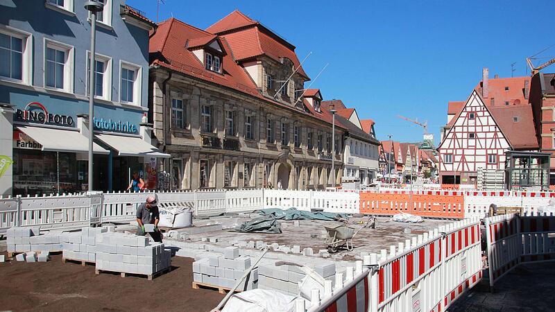 Vom Süden kommend ist wegen der Baustelle rund um den Paradeplatz derzeit wenig Durchkommen.Forchheim & Fränkische Schweiz
