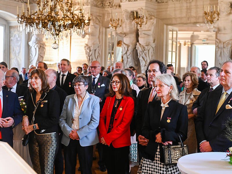 Gro&szlig;er Empfang in Coburg: Mehr als 200 geladene G&auml;ste gratulierten Andreas Prinz von Sachsen-Coburg und Gotha zum 80. Geburtstag.