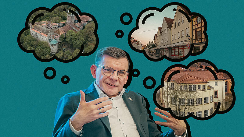B&uuml;rgermeister Armin Warmuth (CSU) gibt Auskunft &uuml;ber zehn st&auml;dtische Projekte.