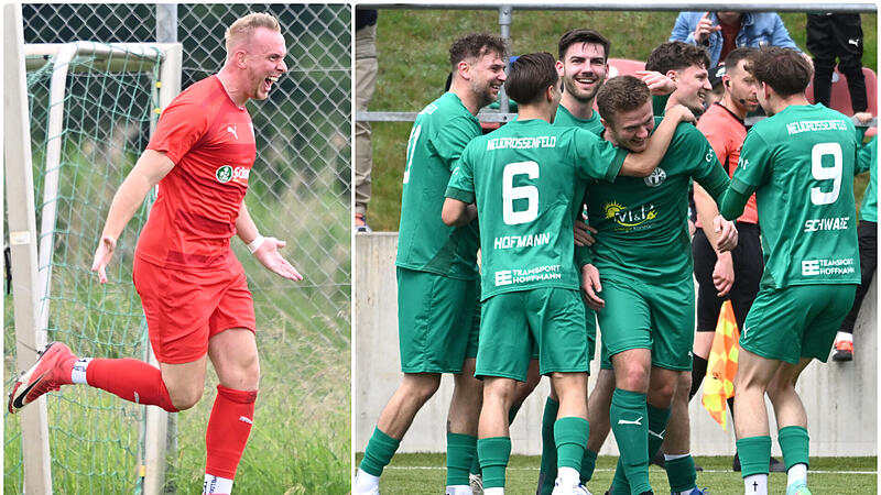 Lukas Beszczynski (re., Mitte) jubelte gegen Weiden über seine direkt verwandelte Ecke. Auch Tim Basener (li., Archivfoto) ist für den Bayern-Treffer des Monats April nominiert. Lukas Beszczynski (re., Mitte) jubelte gegen Weiden über seine direkt verwandelte Ecke. Auch Tim Basener (li., Archivfoto) ist für den Bayern-Treffer des Monats April nominiert.