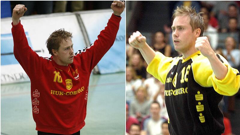 So liebten ihn die HSC-Fans: Havard &bdquo;Howie&ldquo; Martinsen jubelt nach einer seiner etlichen Paraden. Acht Jahre nach seinem Karriereende kehrt Martinsen nach Coburg zur&uuml;ck.