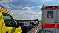 Auf der A 73 bei Zapfendorf kam es aufgrund des Unfalls zu starken Behinderungen.