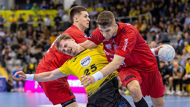 Am Ende gab es gegen Bietigheim kein Durchkommen mehr für den HSC rund um Jakob Knauer. Am Ende gab es gegen Bietigheim kein Durchkommen mehr für den HSC rund um Jakob Knauer.