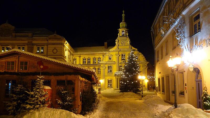 Auf dem Marktplatz in Kulmbach wird es auch heuer Kein Winterdorf geben.