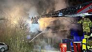 Brand eines Mehrfamilienhauses in Ansbach Brand eines Mehrfamilienhauses in Ansbach