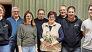 Auf dem Bild von links: Laura Rost, Rudolf Fürstenhöfer, Yvonne Kilian, Werner Zeilinger, Angelika Brandt, Günter Rost, Klaus Meyer, Kevin Kilian.