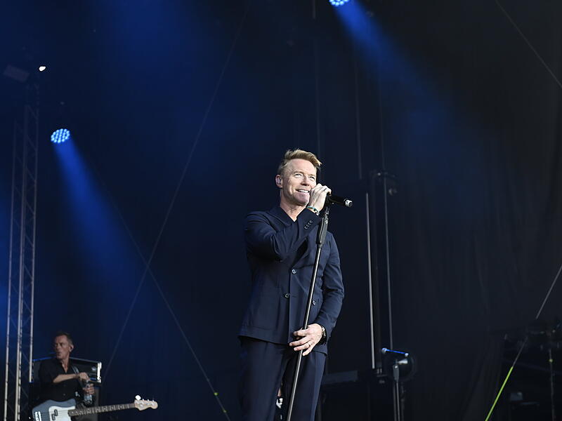 Ronan Keating an seinem Konzert am Sonntag in Coburg Ronan Keating an seinem Konzert am Sonntag in Coburg.