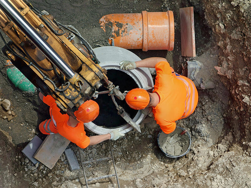 In Heßdorf wird bald an der Kanalisation gearbeitet, wie auf diesem Symbolfoto.