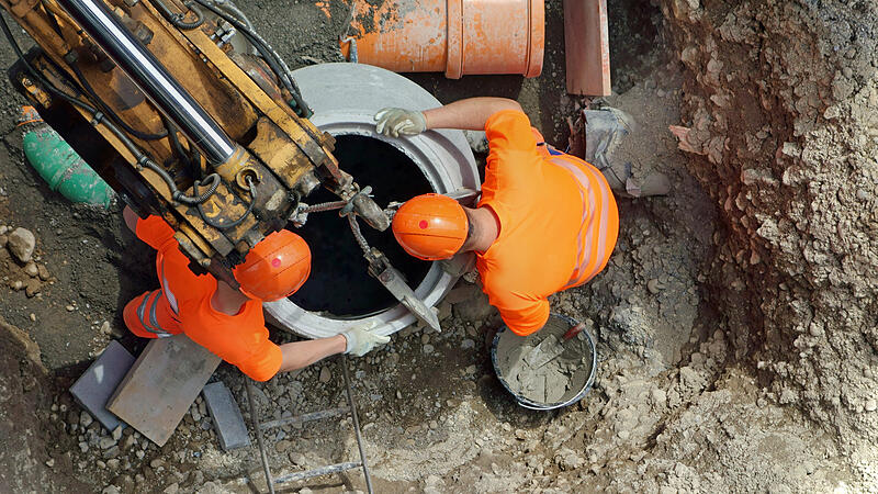 In Heßdorf wird bald an der Kanalisation gearbeitet, wie auf diesem Symbolfoto.