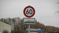 An den Autobahnauffahrten zur A7 in Oberthulba gilt seit Ende September Tempo 60.