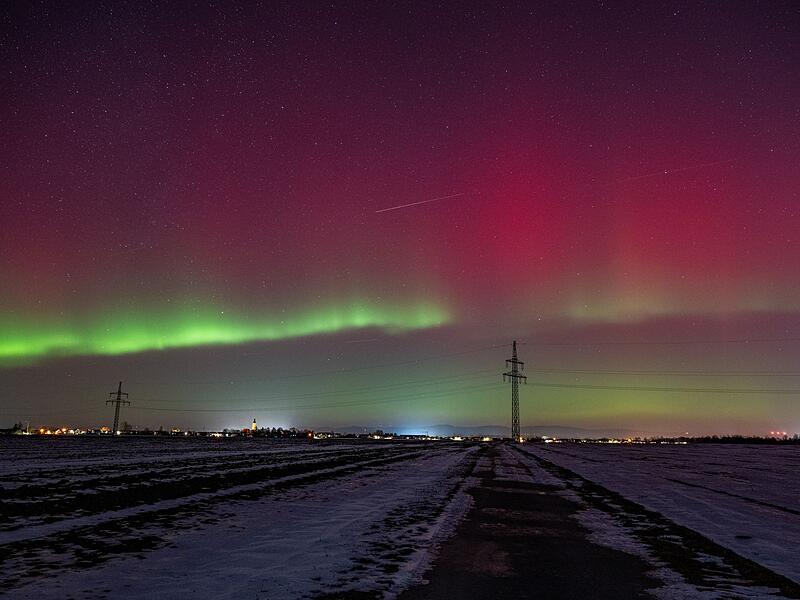 Polarlichter &uuml;ber Niederbayern