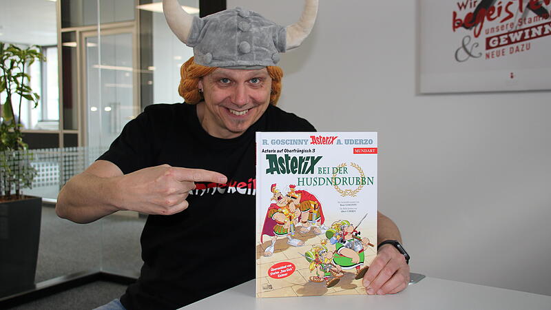 Asterix bei der Husdndrubbn Das Eich übersetzt den dritten Asterix auf