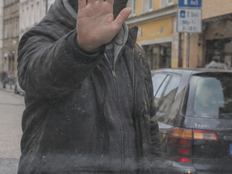 Eskalation in Kulmbach - Fu&szlig;g&auml;nger besch&auml;digt Auto mit blo&szlig;en H&auml;nden
