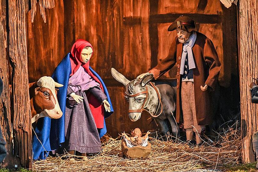 Diese Krippe war 2024 zu bewundern.