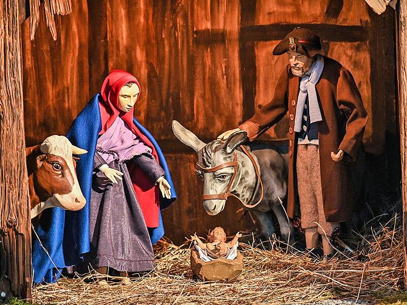 Diese Krippe war 2024 zu bewundern.