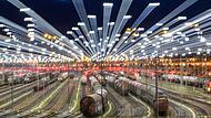G&uuml;terverkehr Bahn - Rangierbahnhof Halle/Saale