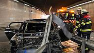 Fahrzeugbrand im Innsbrucker Ring-Tunnel