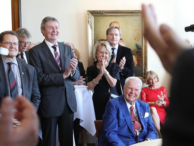So feierte Andreas Prinz von Sachsen-Coburg und Gotha 2018 seinen 75. Geburtstag. So feierte Andreas Prinz von Sachsen-Coburg und Gotha 2018 seinen 75. Geburtstag.