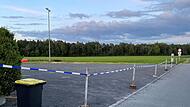 Der SV Weidach hat seinen Parkplatz am Sportgel&auml;nde gesperrt.