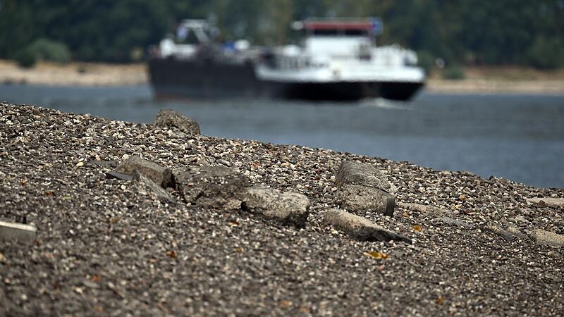 Niedrigwasser im Rhein Niedrigwasser im Rhein
