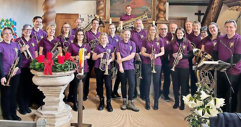 Der Posaunenchor gab ein Jubil&auml;umskonzert in der Lukaskirche Kunreuth.