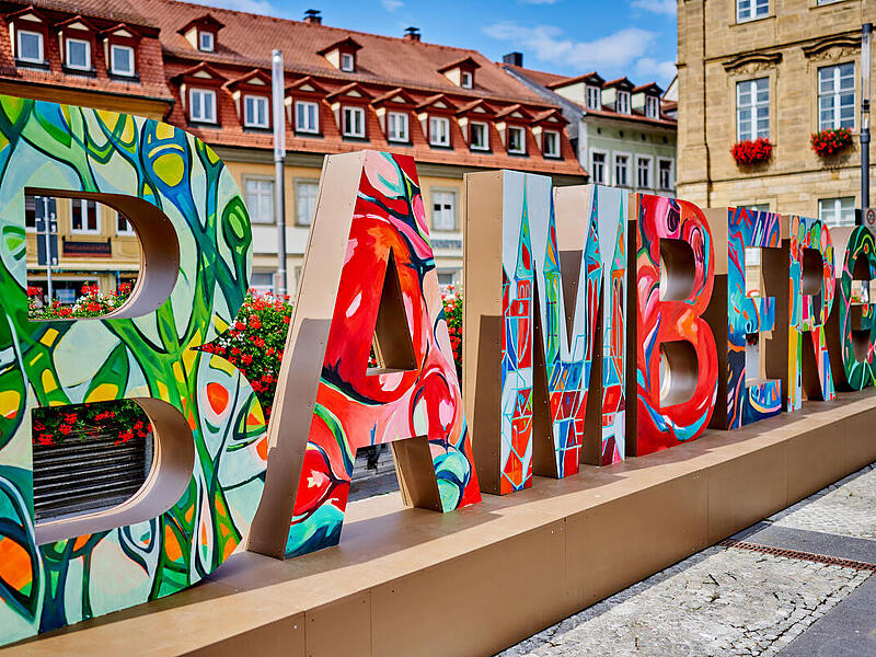 Bamberg-Schriftzug der Künstlerin Barbara Bollerhof