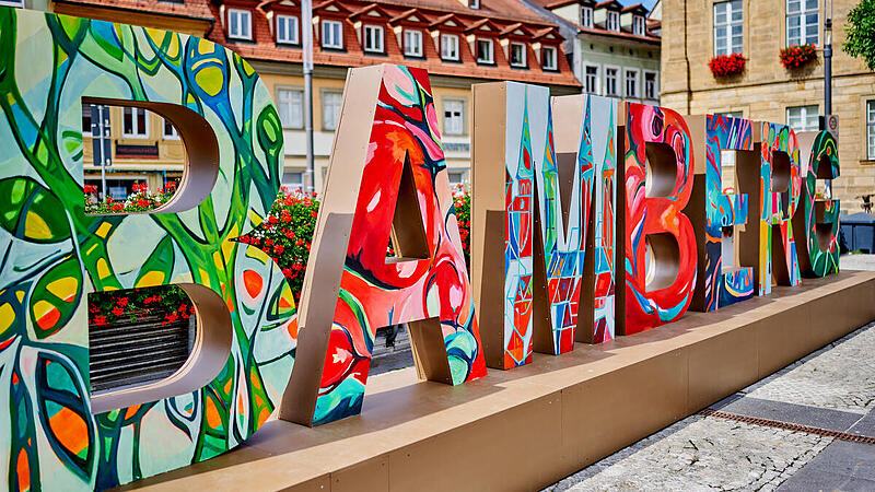 Bamberg-Schriftzug der K&uuml;nstlerin Barbara Bollerhof