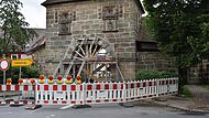 Dieses Tor ist wegen Einsturzgefahr für den Verkehr gesperrt worden.Forchheim & Fränkische Schweiz