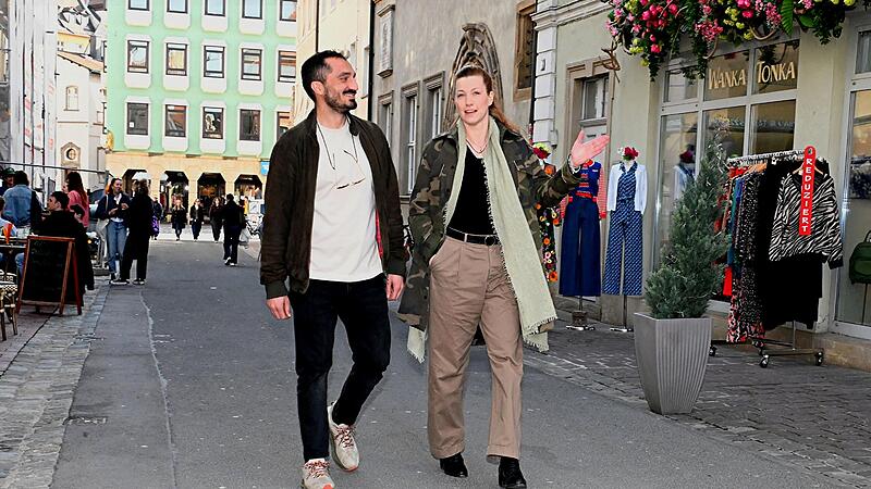 Hayati Yilamz und Eliza Blättner machen sich Sorgen um die Bamberger Innenstadt. Hayati Yilamz und Eliza Blättner machen sich Sorgen um die Bamberger Innenstadt.