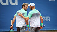 Tennis: ATP-Tour - Hamburg Kevin Krawietz (links) und Tim Pütz (hier beim Viertelfinale) mussten im Semifinale in Hamburg nicht eingreifen.