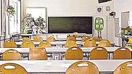Ein leeres Klassenzimmer in &Ouml;sterreich. K&uuml;nftig k&ouml;nnte hier auch in den Ferien mehr los sein.