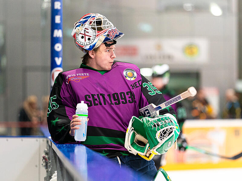 Selbstvertrauen und stetige Entwicklung: Luca Ganz bleibt Torh&uuml;ter der H&ouml;chstadt Alligators, soll seinen Weg weiter im Team mit Nico Zimmermann gehen.