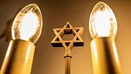 Menora mit Davidstern